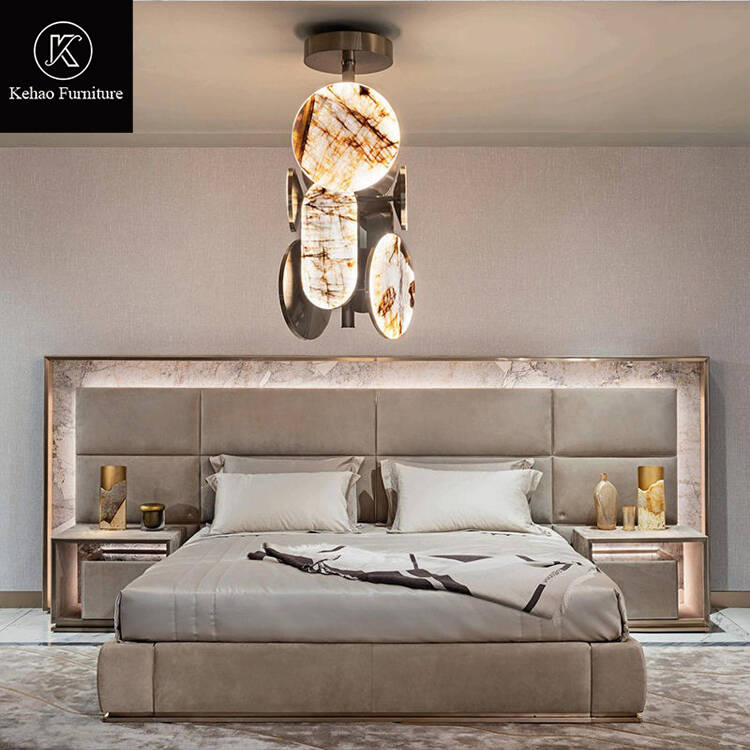 AUBADE Luxury Custom Bed &ndash; Handcrafted Upholstered Bed for Villas & 5-Star Hotels