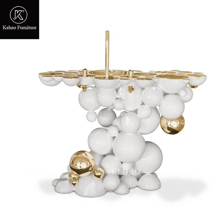 Luxury Villa Black Stainless Steel Ball Shape Bathroom Sink Freestanding Washstand Newton Washbasin