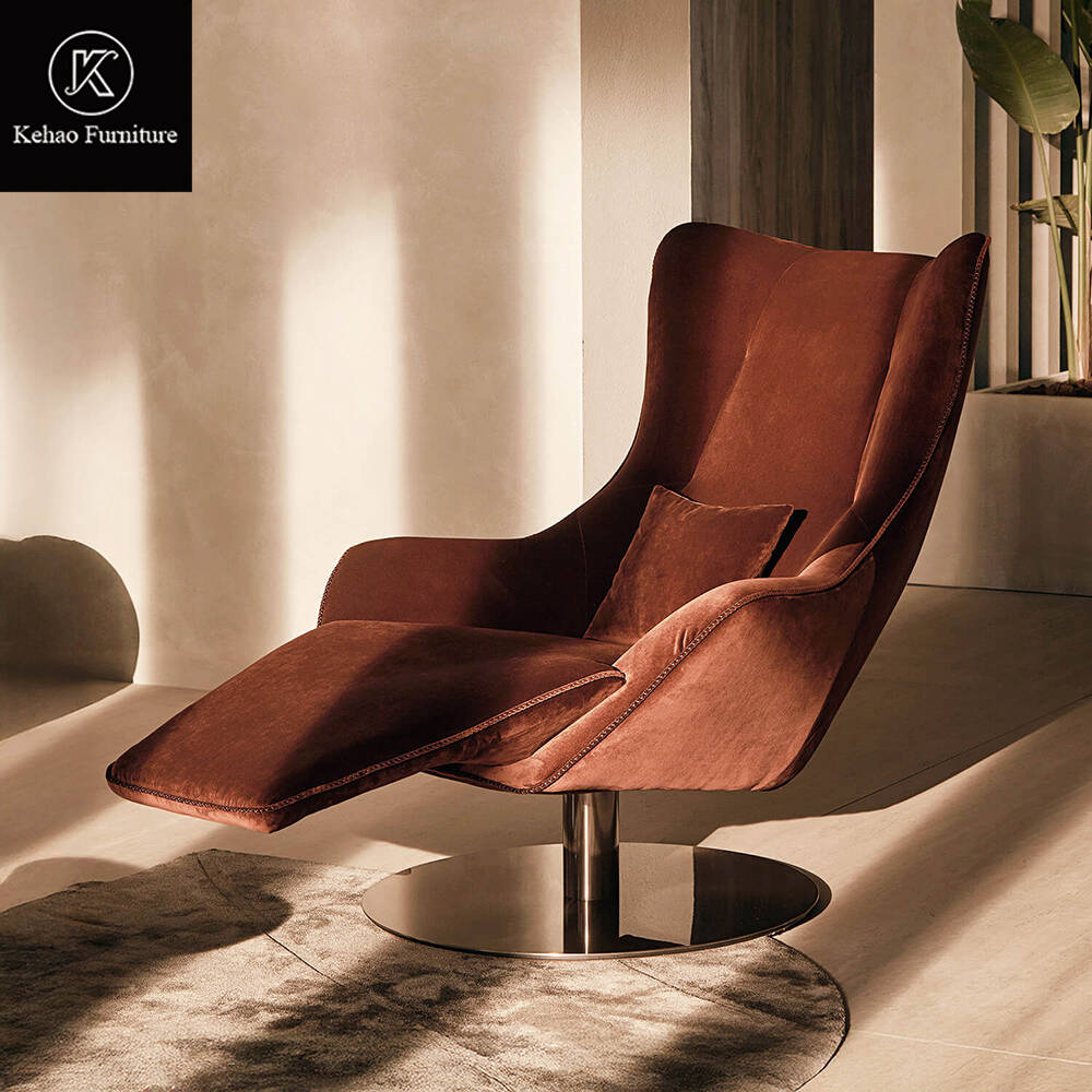 Living Room Chair Sofa Modern Elegant Luxury Leather Chaise Lounge